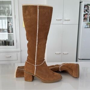 UGG Kasen Tall Shearling Boots – Women’s Size 10 – Chestnut Brown